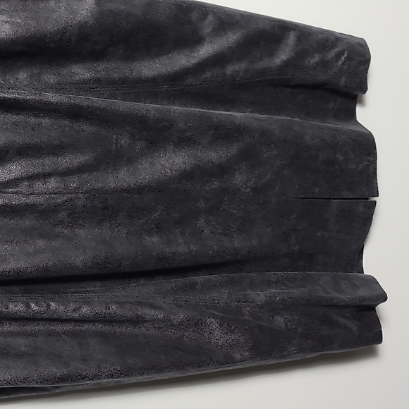 VINCE CAMUTO Leather Look Mini (Above the knee) Dress in Gun Metal Size 6 - Picture 10 of 14